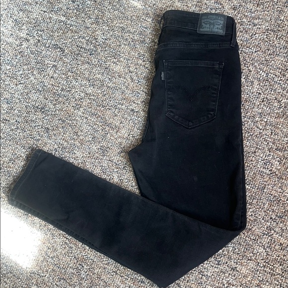 Levi's Black Skinny Jeans Classic Style - Picture 6 of 12